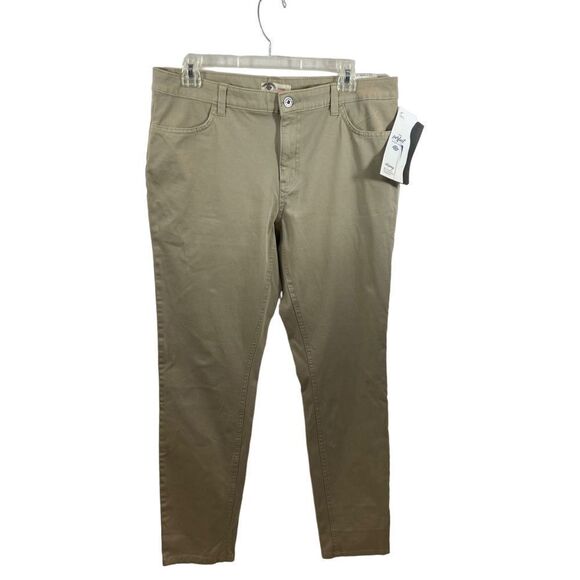New With Tags Ladies Dickies The Perfect Shape Pants Khaki Size 12/13 - Picture 2 of 8
